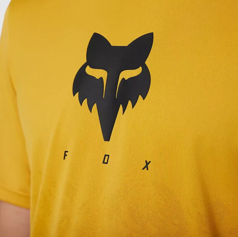 Fox Racing Ranger Tru Dri Short Sleeve Jersey in Daffodil-3